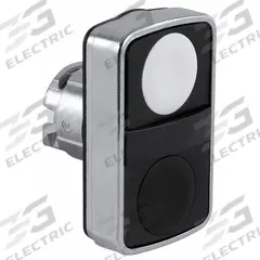 SCHNEIDER ELECTRIC Multihead Operator: Non-Illuminated, 2 Button, Flush Profile, 22 mm Mounting Size (MPN ZB4BA7120). Key specifications — attr211308: SCHNEIDER; attr1026606: Momentary/Momentary; attr1026638: XB4; attr1063632: Metallic.