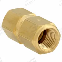 APPROVED VENDOR Poppet Spring Check Valve: Poppet, Inline Valve Body, 1/4 in Pipe Size, FNPT x FNPT (MPN CHK BRS 450-4F4F-F). Key specifications — Brand: APPROVED VENDOR.