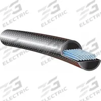 GATES Round Belt: Black, 3/8 in Dia, For 3 in Min Pulley Dia, 121 in Overall Lg, Reinforced Solid (MPN 6 X 119 RE BELT). Key specifications — Hardness: 80A; Belt Material: Gum Rubber; Color: Black.