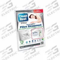CLEANREST Pillow Protector: Queen, 30 in Overall Lg, 20 in Overall Wd, White, Satin, Zipper Grip (MPN 845168001779). Key specifications — Brand: CLEANREST; Material: Satin.