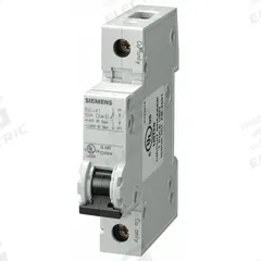 SIEMENS IEC Miniature Circuit Breaker: 63 A Amps, 60V DC, 10kA at 240V AC, Screw Clamp, 5SJ4, AC/DC (MPN 5SJ41637HG40). Key specifications — Brand: SIEMENS; DC Voltage Rating: 60V DC; Max. AIR Rating: 10kA at 240V AC; Terminal Connection: Screw Clamp; AC Voltage Rating: 240V AC.