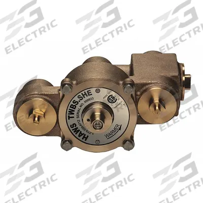 HAWS Emergency Mixing Valve: 74 gpm Max Flow Rate, 1 1/4 in NPT x 1 1/4 in NPT - Thermostatic Mixing Valves