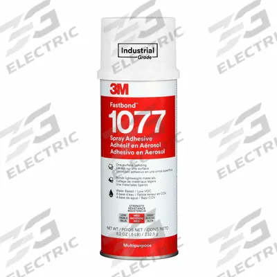 3M Spray Adhesive: Fastbond 1077, Gen Purpose Bonding & Repair, 8.2 fl oz - General Purpose Spray Adhesives