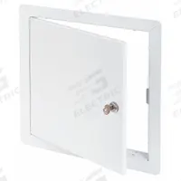 TOUGH GUY Access Door: 16 in Ht, 16 in Wd, Hidden Pin Hinge, Exposed Flange, Steel, 16 ga, White (MPN 1UEW9). Key specifications — Brand: TOUGH GUY; Hinge Type: Hidden Pin; Metal Material Gauge: 16 ga; Mounting Location: Wall; Flange Type: Exposed; Material: Steel.