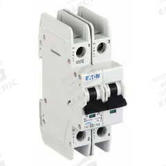 EATON IEC Miniature Circuit Breaker: 3 A Amps, 48/96V DC, 10kA at 277/480V AC, Screw Clamp, FAZ-NA (MPN FAZ-D3/2-NA). Key specifications — attr195863: 48/96V DC; attr211132: EATON; attr195864: 10kA at 277/480V AC; attr195865: Screw Clamp; attr195867: 277/480V AC.