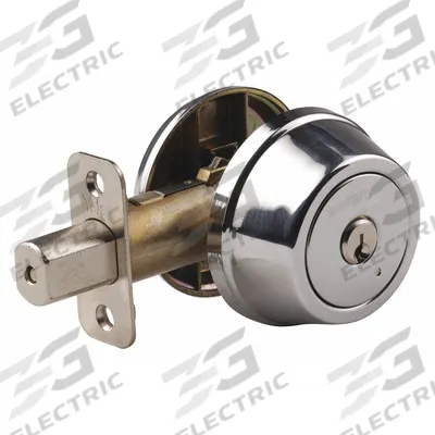 YALE RESIDENTIAL Deadbolt Lock: Cylindrical, 1 3/8 in Door Thick - Max - Standard Cylindrical Deadbolts