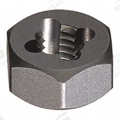 CLE-LINE Hex Threading Die: 7/8"-14 UNF, 1 5/8 in Hex Wd, High Speed Steel (MPN C77634)
