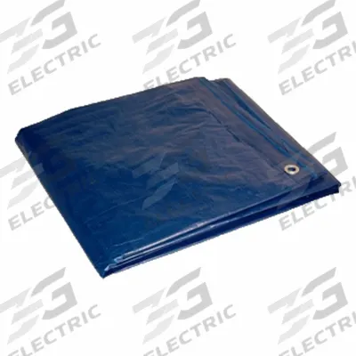 APPROVED VENDOR Tarp: 9.58 ft Lg, 7.42 ft Wd, Std Duty, 5 mil, Polyethylene, Blue - General Purpose Polyethylene Tarps