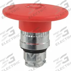 SCHNEIDER Emergency Stop Push Button: Red, 22 mm Mounting Size, Metallic, Maintained (MPN ZB4BX84). Key specifications — Brand: SCHNEIDER; Action: Maintained; Series: XB4; Push Button Material Type: Metallic.