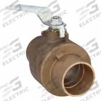 APOLLO Manual Two-Way Ball Valve: 2 in Size, Brass/Bronze, Straight, Sweat x Sweat, Two-Piece, Lever (MPN 77CLF24801A). Key specifications — Brand: APOLLO; Handle: Lever.