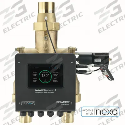 Watts Valve: 2 in Inlet Connection Size, 2 1/2 in Outlet Connection Size, Press x Press - Digital Mixing Valves