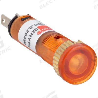 Dayton Flush Panel Light: 5/16 in Panel Mounting Hole Dia, LED - LED Indicator Pilot Lights