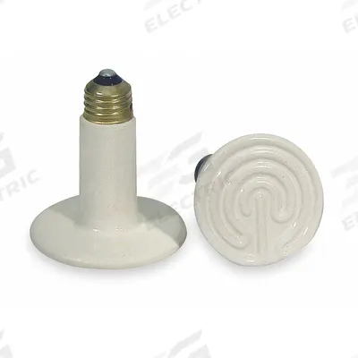 TEMPCO Flat-Top Socket-Mount Heater: 150 W Watt Output, 120V AC, White, 4 in, 3 1/2 in Dia - Flat-Top Socket-Mount Heaters