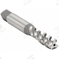 OSG Spiral Flute Tap: M8x1.25 Metric, 6H, 3 Flute, Bottoming Chamfer, High Speed Steel (MPN 2988400)