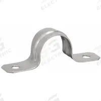 Conduit & Pipe Strap Clamp, Two-Hole: 1 in Trade Size, 316 Stainless Steel, IMC/RMC (MPN S610002S00). Key specifications — Manufacturer Part Number: S610002S00; Compatible Conduit Trade Size: 1 in; Compatible Conduit Type: IMC; RMC; Compatible Nominal Conduit/Pipe Size: 1 in; Compatible Pipe Size: 1 in; Finish: Polished; Indoor/Outdoor Usage: Indoor/Outdoor.