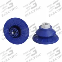 SCHMALZ Vacuum Pad Assembly: Bellows, 1.5 Folds, G3/8 in, 89 mm Pad Dia, NBR, Blue, 60 A, SAB (MPN 10.01.06.00676). Key specifications — attr1019101: 10.01.06.00676; attr1019103: SCHMALZ; attr1019107: 60 A.