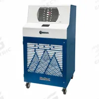 KWIKOOL Portable Air Conditioner: 3,000 sq ft – 3,600 sq ft, 60,000 BtuH, 460V AC, Cooling Only (MPN KWIB6043-3). Key specifications — Compatible Location: Indoor; Voltage: 460V AC; Includes Air Filter: Air Filter Included; Brand: KWIKOOL.