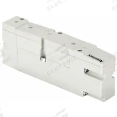 AVENTICS Solenoid Air Control Valve: Series 503, Double Solenoid, Four-Way / Three-Position, 24V DC (MPN R503A2B60MA00F1). Key specifications — attr1076561: Double Solenoid; attr1076507: Plug-In; attr1076497: AVENTICS; attr1076498: Closed; attr1093096: Solenoid Coil Included; attr1076556: 24V DC; attr1076524: Remote Pilot; attr1076537: Non-Locking.