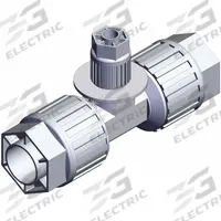 SMC High Purity Fitting: 1 in OD x 3/8 in OD x 1 in OD Size, Compression x Compression x Compression (MPN LQ3T6A-R3). Key specifications — Series: LQ3; Brand: SMC; Standards: RoHS6, RoHS10.