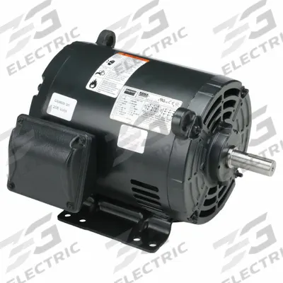 Dayton General Purpose Motor: Rigid Base Mount, Open Drip Proof, 2 hp, 230/460V AC - Rigid Base 3-Phase General Purpose AC Motors