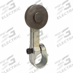 TELEMECANIQUE SENSORS Limit Switch Lever Arm: Roller Lever, Fixed, 1.5 in Arm/Operator Lg - Max (MPN 9007B2). Key specifications — Brand: TELEMECANIQUE SENSORS; Compatible with Series: 9007FT; Roller Position: Outside Offset; Actuator Style: Rotary Lever Roller.