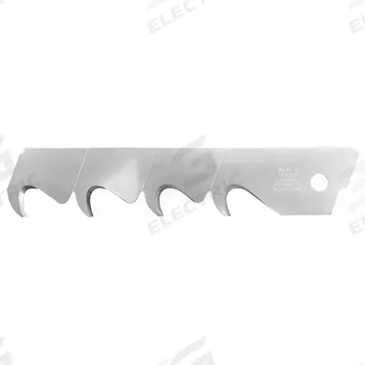OLFA Snap-Off Hook Blade: 6 1/8 in Blade Lg, 1 in Blade Wd, 0.03 in Blade Thick - Straight-Edge Hook-Tip Replacement Snap-Off Blades