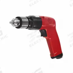 CHICAGO PNEUMATIC Air-Powered Drill: 3/8 in Chuck, Light Duty, 6,000 RPM, 1 hp, Keyed (MPN CP1117P60). Key specifications — attr1320790: CHICAGO PNEUMATIC.
