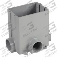 HUBBELL WIRING DEVICE-KELLEMS Floor Box: Rectangular, (4) 1 in For Conduit Sizes, Box Only, Gray (MPN PFBRG1). Key specifications — Box Color: Gray; For Conduit Sizes: (4) 1 in; Brand: HUBBELL WIRING DEVICE-KELLEMS; Includes Cover: Box Only.