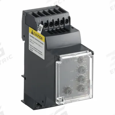 SCHNEIDER Phase Monitor Relay: DIN-Rail Mounted, 5 A Current Rating - DIN-Rail Mounted Relays