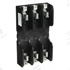 MERSEN Fuse Block: Open Block Design, 3 Pole, 600 V AC, Box Lug, Non-Indicating (MPN 61038). Key specifications — attr233046: MERSEN.