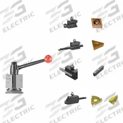 DORIAN Tool Post and Holder Set: QITP40N, For 16 in to 20 in Lathe Swing (MPN QITP40N-FTB). Key specifications — attr1038889: NL75R Tool Holder; attr1033418: DORIAN.