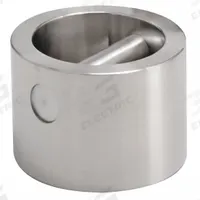 RICE LAKE WEIGHING SYSTEMS Calibration Weight: 25 kg Nominal Mass, Grip Handle Calibration Wt, 4 (MPN 13319). Key specifications — Brand: RICE LAKE WEIGHING SYSTEMS; Calibration Weight Material: Stainless Steel.