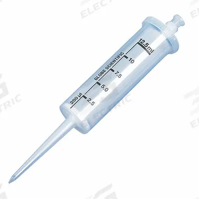 GLOBE SCIENTIFIC Dispenser Syringe Tip: Sterile, 1,250 ul Capacity, Bulk Bag, No Filter - Sterile Pipette Tips