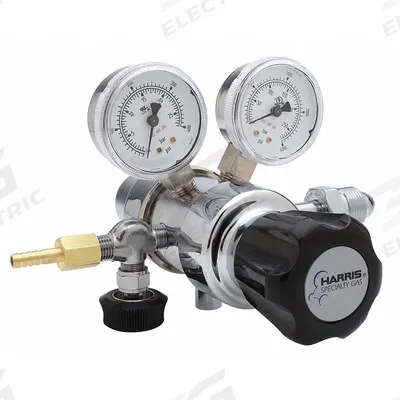 HARRIS Specialty Gas Regulator: Two Stage, CGA 346 Inlet, 1/4" NPT M Outlet, 50 psig - Air & Inert Gas Regulators