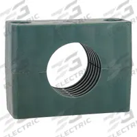 ZSI Beta Clamp Insert Replacement: Ribbed Bore, Steel Clamp, Polypropylene Cushion, For 1 Lines (MPN H5027C)