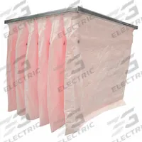 GRAINGER Pocket Air Filter: 24 in x 12 in x 18 in, MERV 13, Pink, Synthetic, 3 Pockets (MPN 6B673). Key specifications — Display Sell UOM: EA; Brand: GRAINGER; Media Material: Synthetic; Performance Rating: MERV 13.