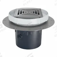 ZURN Floor Drain: 9 7/8 in Overall Dia, 5 in Grate Size, 4 in Nominal Pipe Size, Solvent Weld, PVC (MPN EZ2-PV4-ST-SS). Key specifications — Color: Silver; Connection Type: Solvent Weld; Brand: ZURN; Includes: Stainless Mesh Screen.