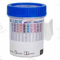 ACCUTEST Urine Drug Test Kit: 25 Tests, AMP/BAR/BUP/BZO/COC/MAMP/MDMA/MOP/MTD/OXY/PCP/THC, Cup (MPN DS930a). Key specifications — Adulterations Detected: No; Brand: ACCUTEST; Reagents Required: No Reagants Required; Product Type: Urine Drug Test Kit; Cup Included: Cup; Drugs Detected: AMP; Standards: CLA Waived.