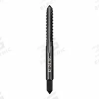 MILWAUKEE Straight Flute Tap: #12-24 UNC, 2B, 4 Flute, Plug Chamfer, Black Oxide Carbon Steel (MPN 49-57-5130)