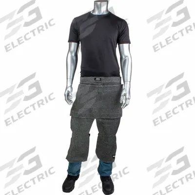 KUT GARD Cut Resistant Chaps: ANSI/ISEA Cut Level A6, ATA Fiber, Gray - Cut-Resistant Chaps