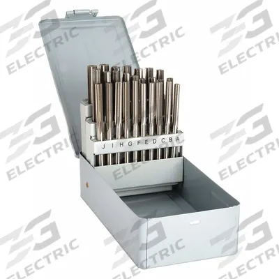 APPROVED VENDOR Chucking Reamer Set: 26 Pc, A to Z - Straight-Flute High-Speed Steel Chucking Reamer Sets