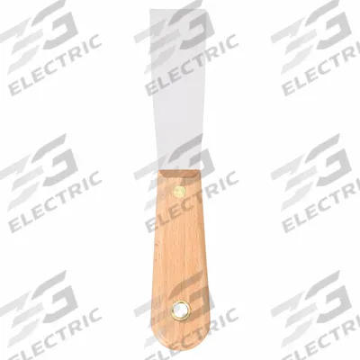 WESTWARD Putty Knife: Bld. Mat. Carbon Steel, Hdl. Mat. Wood - Standard Spreading Tools