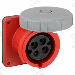 HUBBELL Pin and Sleeve Receptacle: Orange, 480V AC, Three Phase, 30 A, 3 Pole, 4 Wire, IEC Grounding (MPN HBL430R7W). Key specifications — Brand: HUBBELL.