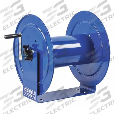 COXREELS Hand Crank Hose Reel: 50 ft (1 1/2 in I.D.), 29 in Hg Vacuum Rating - Vacuum Hand-Crank Hose Reels