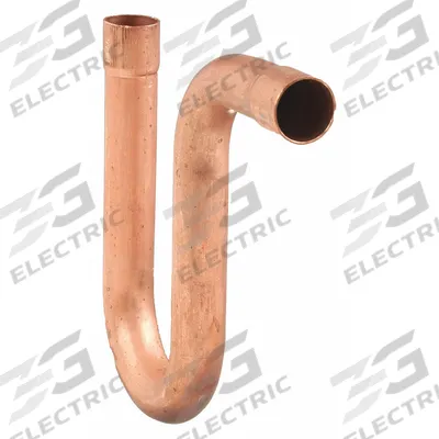 NIBCO Sweat Fitting P-Trap: 5/8 in CTS x 5/8 in CTS, Cup x FTG, Wrot Copper (MPN 698-5/8) - Wrot Copper Tube Fittings