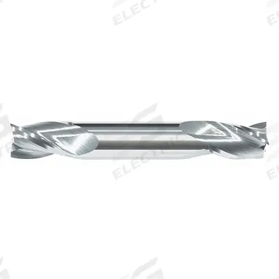 APPROVED VENDOR Square End Mill: Carbide, Double End, 3 Flute, 7/16" Mill Dia, 9/16" LOC - Double-End Carbide Square End Mills
