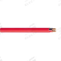 SOUTHWIRE Fire Alarm Cable: 1,000 ft Cable Lg, Riser, Riser, PVC, PVC, Red, PVC, 2 Conductors, Solid (MPN F60001-1A). Key specifications — Brand: SOUTHWIRE; Conductor Gauge: 14 AWG; Jacket Material: PVC; Solid/Stranded: Solid.