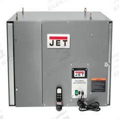 JET Metalworking Air Filtration System: 115V, 2,400 cfm (MPN IAFS-2400). Key specifications — attr979415: JET; attr979420: MERV 12; attr979435: 71 dBA; attr979421: MERV 8.