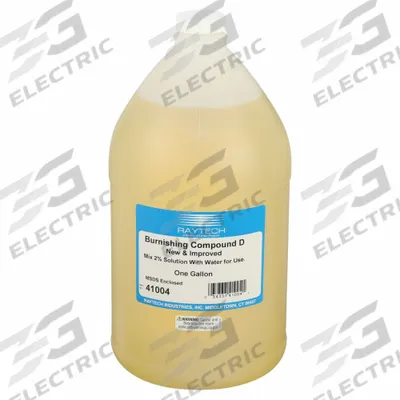 RAYTECH Liquid Burnishing Compound D: Yellow - Steel Shot Tumbling Media Finishing Compounds
