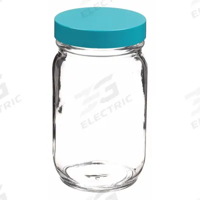 APPROVED VENDOR Chemical/Reagent Bottle: 960 mL, 70-400, Colorless, 12 Bottles - Safety Coated Wide Mouth Round Glass Lab Bottles